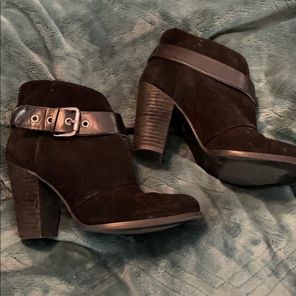 Jessica Simpson Black Suede Booties - Picture 3 of 5